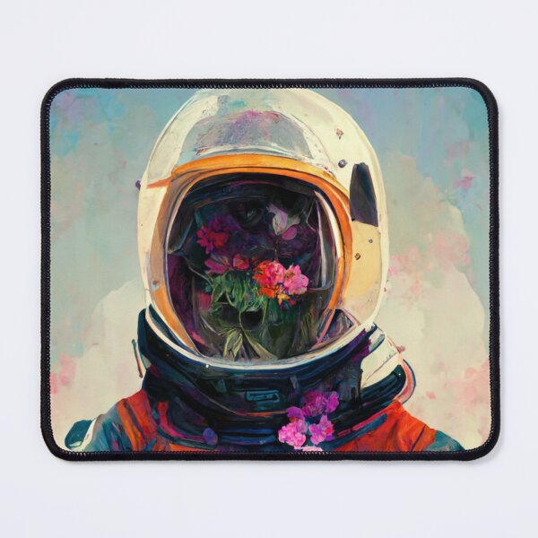 Item preview, Aesthetic Floral Space Astronaut Flowers designed and sold by maebella-art.