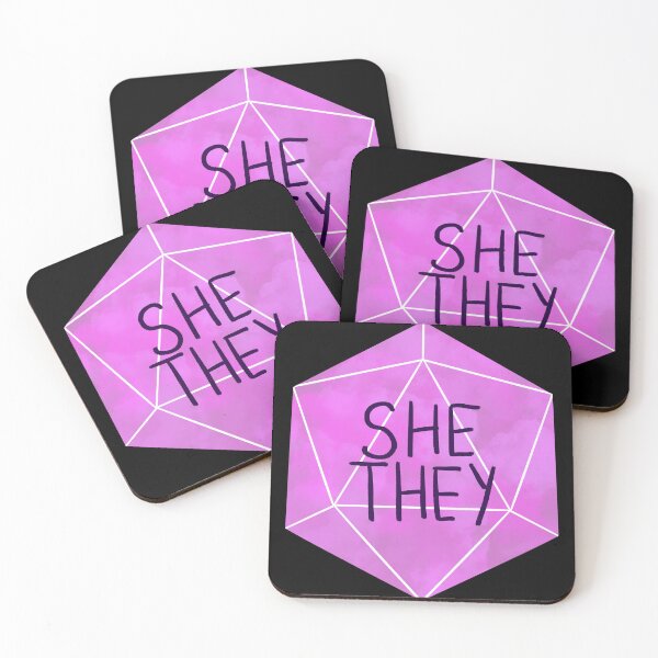Item preview, She/They Dice Pronouns designed and sold by AstralAbraxas.