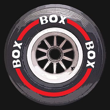 "F 1 BOX BOX BOX" Sticker for Sale by IsaiahSh | Redbubble