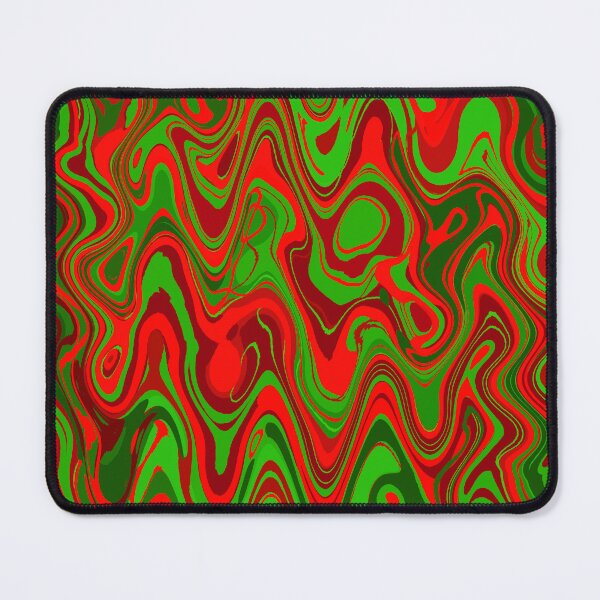 Item preview, Red And Green Paint Art, Oil Swirls designed and sold by NinniSilver.