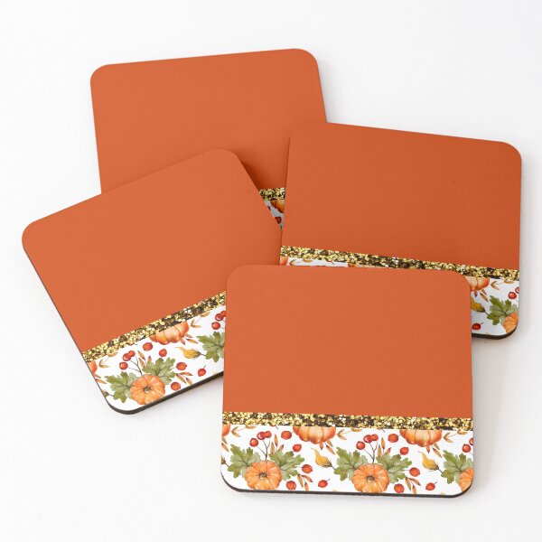 Item preview, Pumpkin And Berries With Glitter (Deep Orange) designed and sold by SimplyMe-Plus.