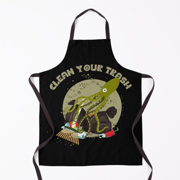 Item preview, Clean your trash funny octopus cleaning the ocean designed and sold by reka88.