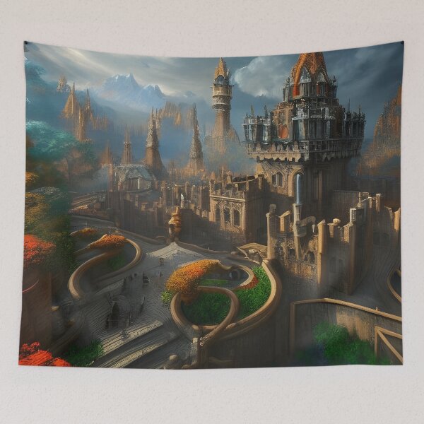 Item preview, Complex Magical Fantasy Castle from an Alternate Reality designed and sold by Caregiverology.