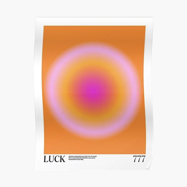 Luck angel number 777 Poster