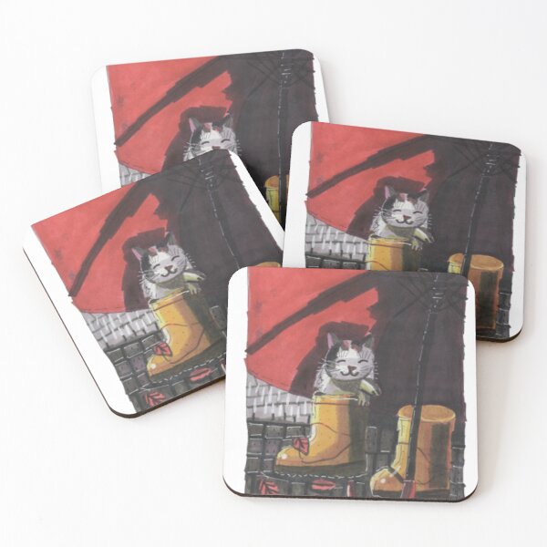 Item preview, Cat Under Umbrella designed and sold by mila-ola.
