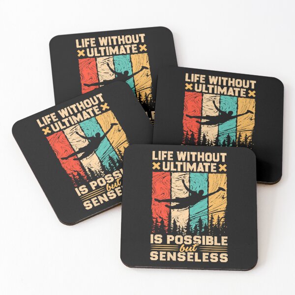 Item preview, Life Without Ultimate Is Possible But Senseless - Vintage Flying Disc Player designed and sold by T-shirt For You.