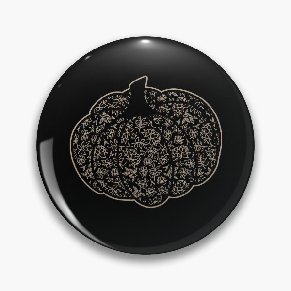 Item preview, Elegant Gold Black Ornamental Floral Pumpkin designed and sold by GrimButterfly.