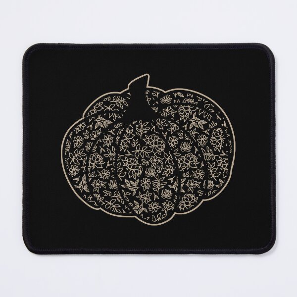 Item preview, Elegant Gold Black Ornamental Floral Pumpkin designed and sold by GrimButterfly.