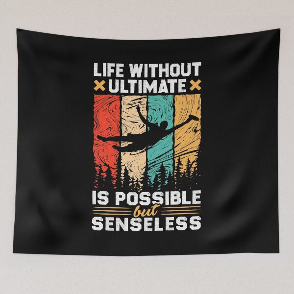 Item preview, Life Without Ultimate Is Possible But Senseless - Vintage Ultimate Frisbee Player designed and sold by T-shirt For You.