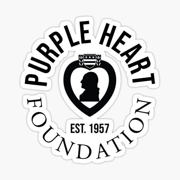 Purple Heart Foundation with Medal Sticker