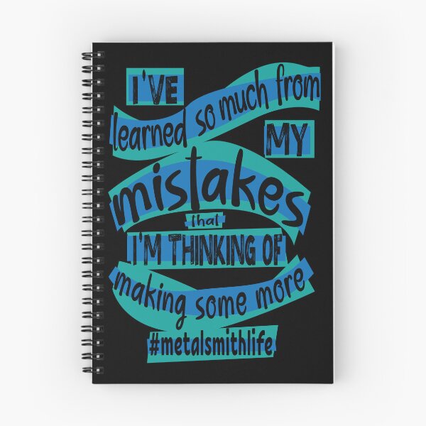 Item preview, Metalsmith meme jewelry-making humor blue I've learned so much from my mistakes I'm thinking of making some more jeweler life designed and sold by MetalicBabe.