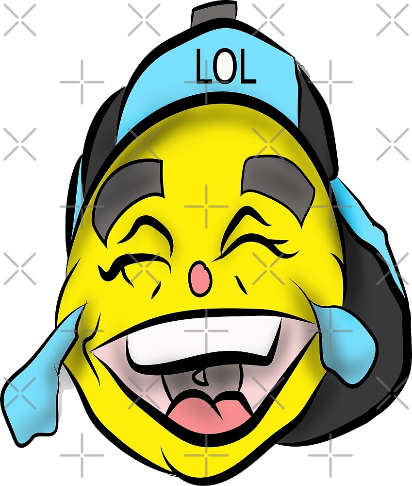 "Laugh Out Loud Crying Emoji Face" by GTARTLAND | Redbubble