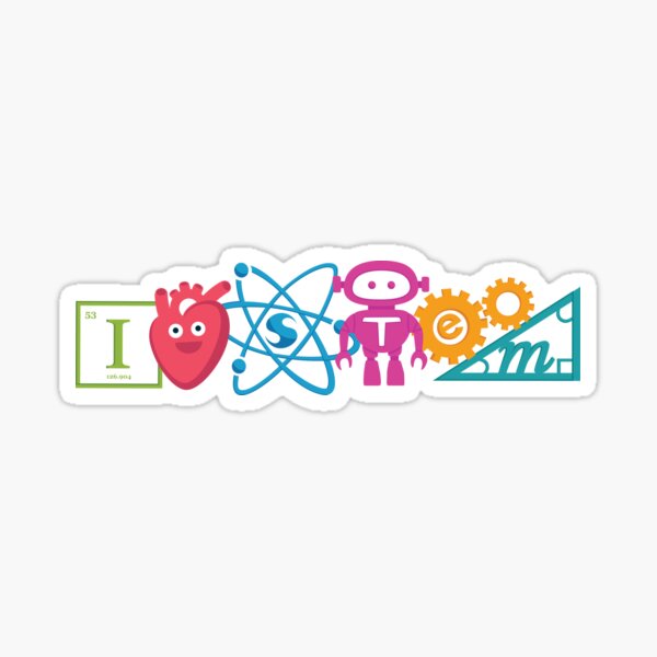 I Heart STEM! Sticker