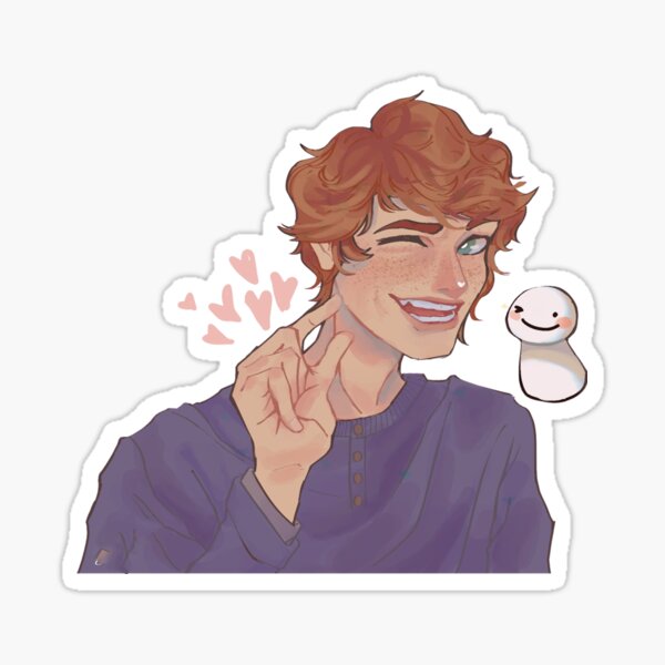 dream face reveal meme Sticker for Sale by bestizeyy