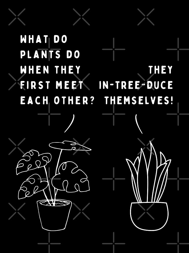 "Plant joke What do plants do when they first meet each other