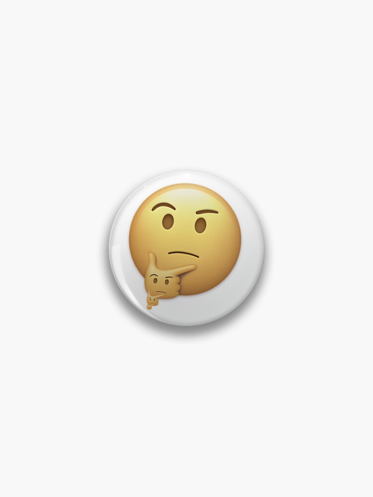 Thinking emoji meme (small) | Pin