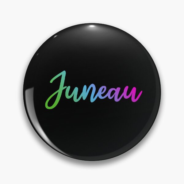 Item preview, Juneau USA - The City and Borough of Juneau - Juneau Alaska capital city - rainbow name of city - American city designed and sold by ALLURE-minimal.