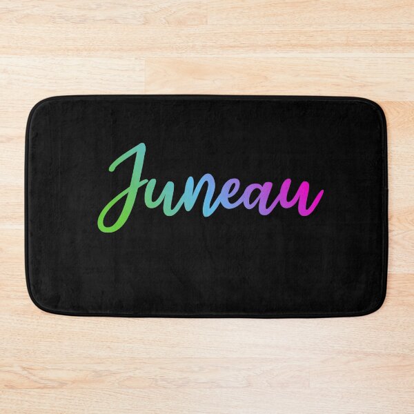 Item preview, Juneau USA - The City and Borough of Juneau - Juneau Alaska capital city - rainbow name of city - American city designed and sold by ALLURE-minimal.