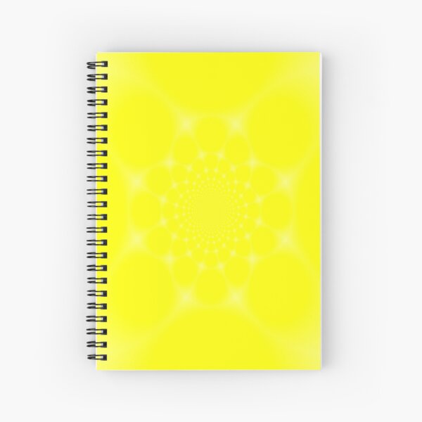 Sparkling Yellow Spiral Notebook