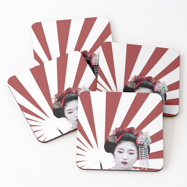 Item preview, Geisha with Rising Sun Umbrella designed and sold by ElectricHamster.