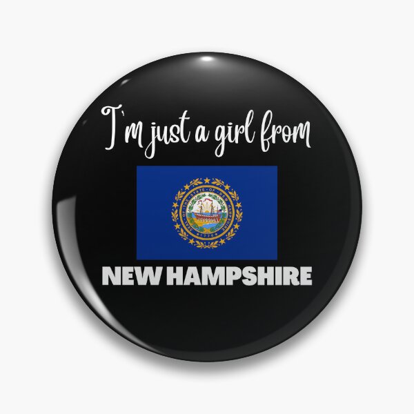 Item preview, I’m just a girl from New Hampshire- State pride design for women and girls designed and sold by DesignsByDaddy.
