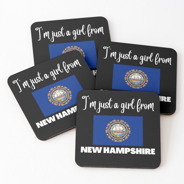 Item preview, I’m just a girl from New Hampshire- State pride design for women and girls designed and sold by DesignsByDaddy.