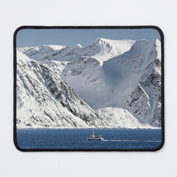 Item preview, Norway Winter Landscape - Sea Mountains and Snow designed and sold by Martyn R Arnold Fine Art Nature & Landscape Photography.