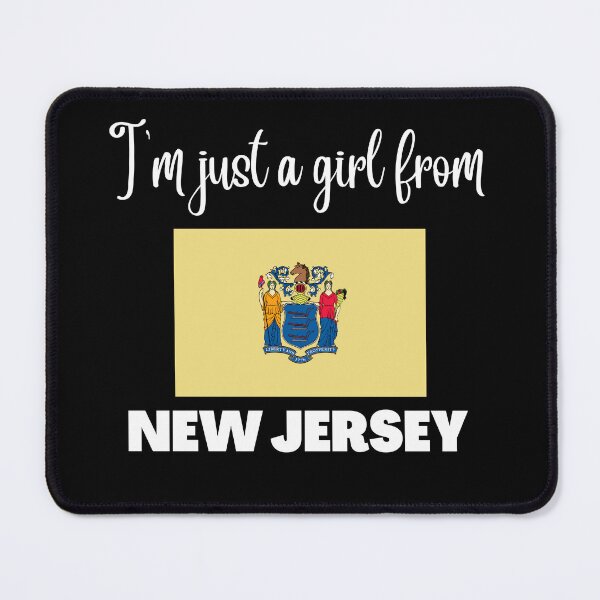 Item preview, I’m just a girl from New Jersey- State pride design for women and girls designed and sold by DesignsByDaddy.