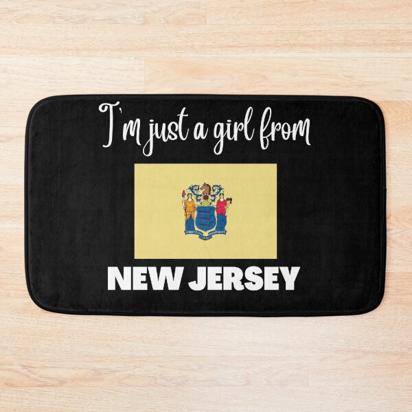 Item preview, I’m just a girl from New Jersey- State pride design for women and girls designed and sold by DesignsByDaddy.