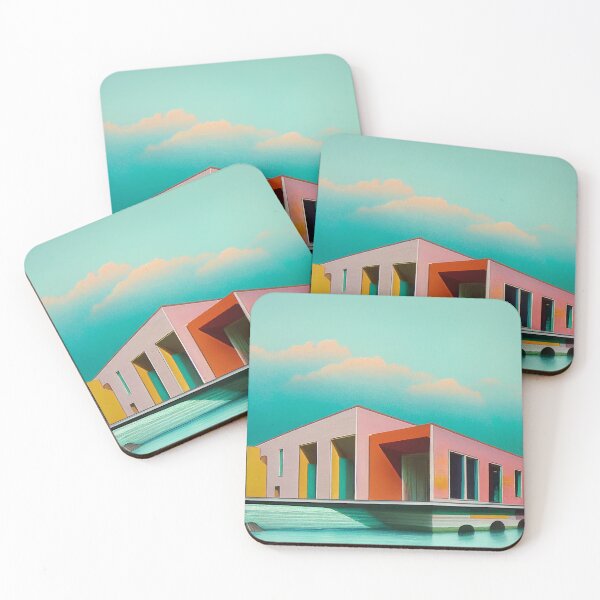 Aperçu de l'œuvre Architecture Pastel 3 - パステル建築 3 créée et vendue par SugoiDigi.