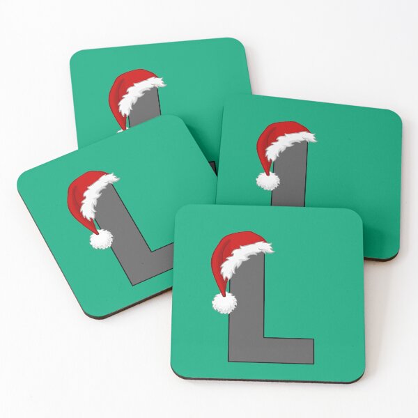Item preview, Christmas Letter L with Santa Hat designed and sold by Lyssarien.