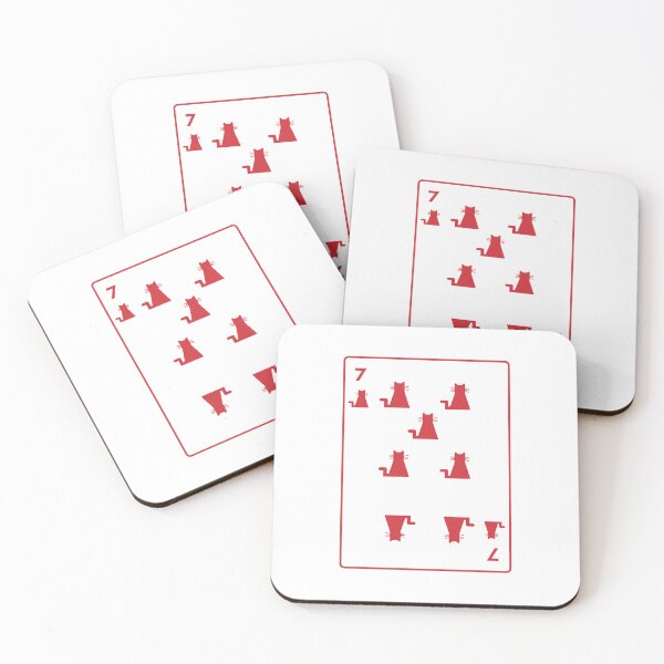 Item preview, Seven of cats playing card designed and sold by Amilaz.