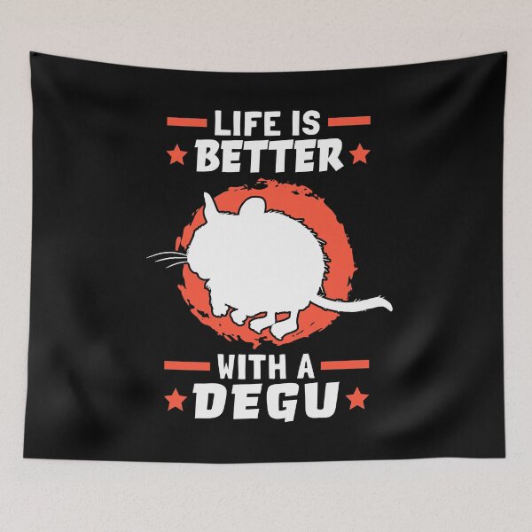 Item preview, Life is better with Degus Common Degu designed and sold by madgrfx.