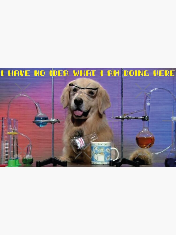 Discover chemistry dog meme Premium Matte Vertical Poster