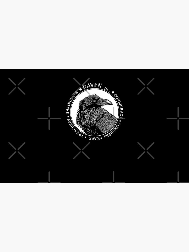 Raven - Names for Groups of Ravens Pet Bandana for Sale by haggisvitae