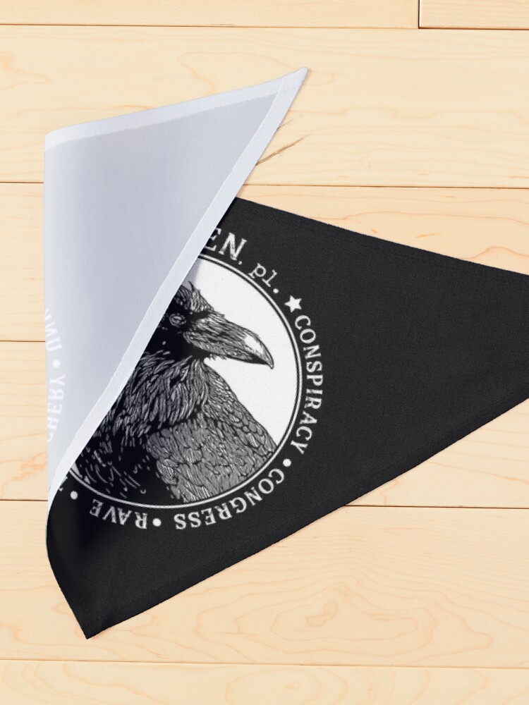 Raven - Names for Groups of Ravens Pet Bandana for Sale by haggisvitae