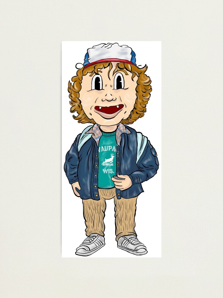 Dustin Cartoon Stranger Things Photographic Print By Izzyramm Redbubble