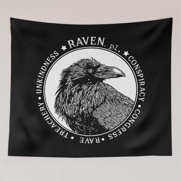 Item preview, Raven - Names for Groups of Ravens designed and sold by HaggisVitae.