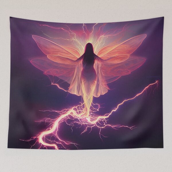 Item preview, Faerie Walking Upon Lightning designed and sold by fairytailsaiart.