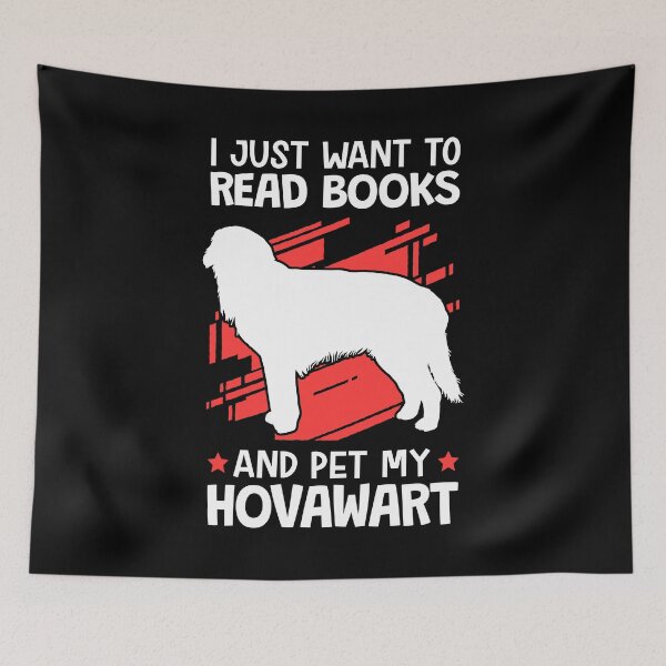 Item preview, I want to read books and pet Hovawart designed and sold by madgrfx.