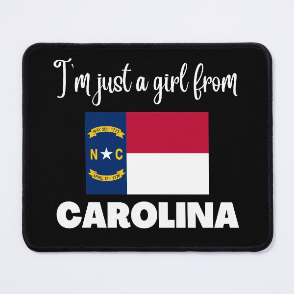 Item preview, I’m just a girl from North Carolina- State pride design for women and girls designed and sold by DesignsByDaddy.