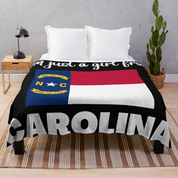 Item preview, I’m just a girl from North Carolina- State pride design for women and girls designed and sold by DesignsByDaddy.