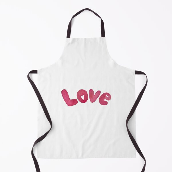 Item preview, a pink cute word love watercolor illustration designed and sold by Yana Mustafina | Boho Soulful Designs.