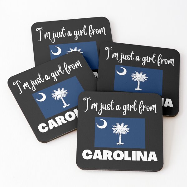 Item preview, I’m just a girl from South Carolina- State pride design for women and girls designed and sold by DesignsByDaddy.