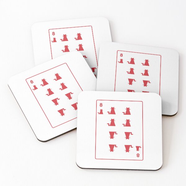 Item preview, Eight of cats playing card designed and sold by Amilaz.
