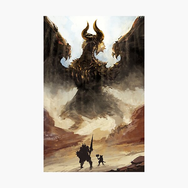 Diablos Monster Hunter Art Board Print for Sale by Dan Dee