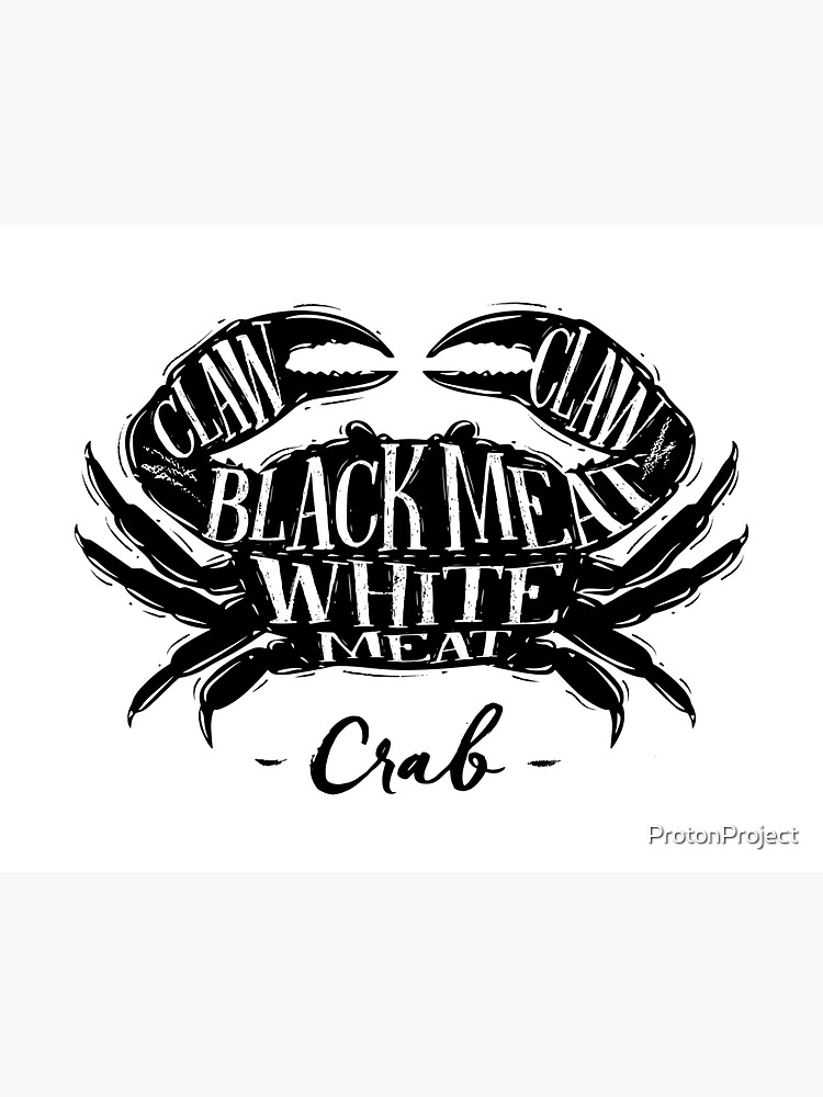 "Crab Meat" Sticker for Sale by ProtonProject Redbubble