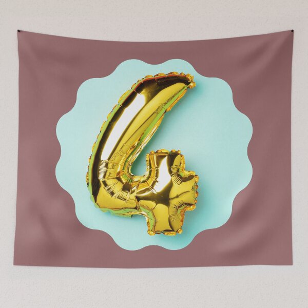 Item preview, NUMBER FOUR GOLD designed and sold by starfishstuff.