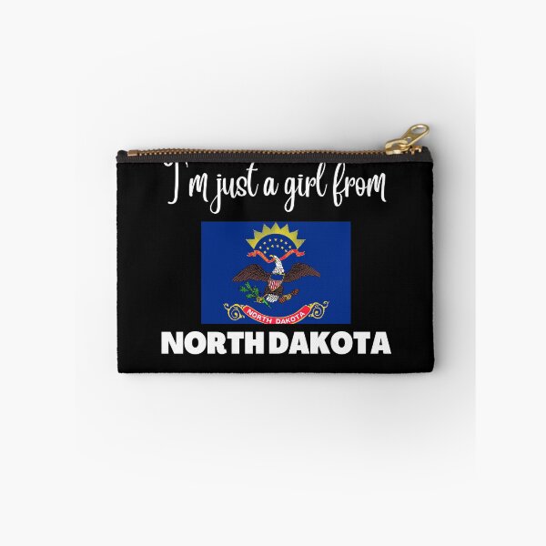 Item preview, I’m just a girl from North Dakota- State pride design for women and girls designed and sold by DesignsByDaddy.