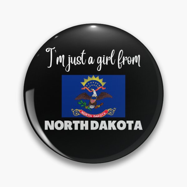 Item preview, I’m just a girl from North Dakota- State pride design for women and girls designed and sold by DesignsByDaddy.
